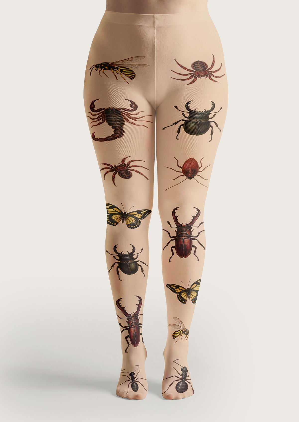 Beige Insect Tights