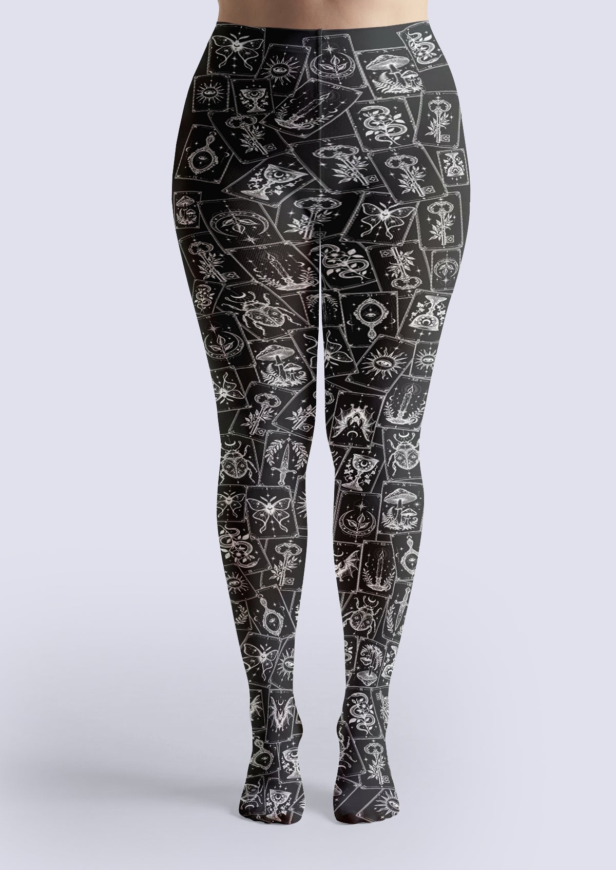 Black Tarot Card Tights