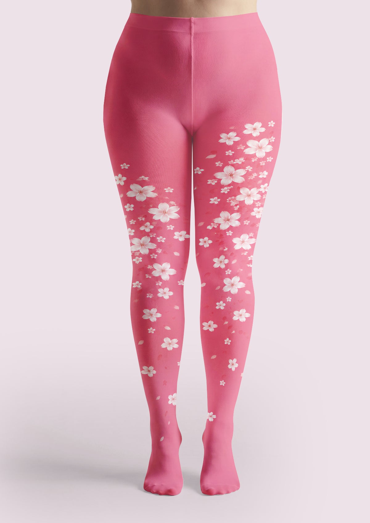Pink Cherry Blossom Tights