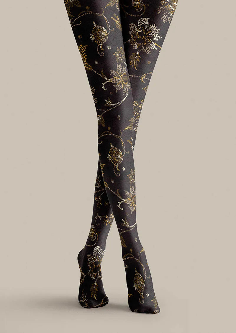 Floral pattern Dark Floral Tights Hosiery Pantyhose