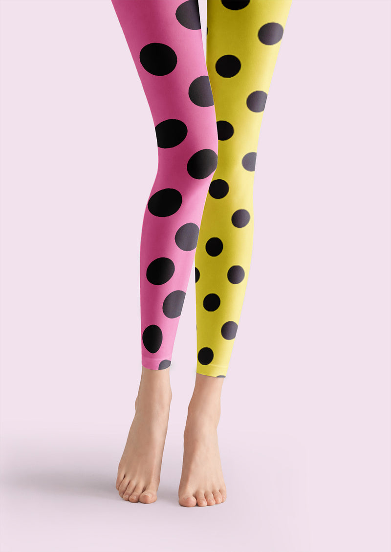 Candy Polka Dot Footless Tights Hosiery Leggings