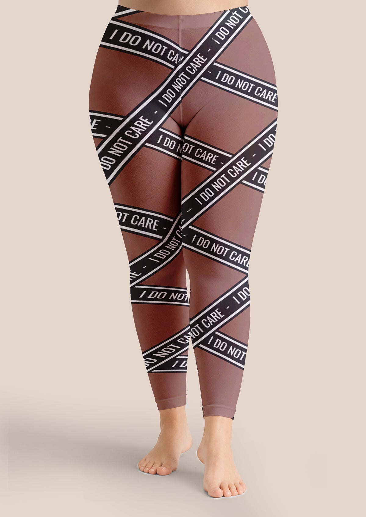 I Do Not Care Tape Footless Tights Hosiery Leggings