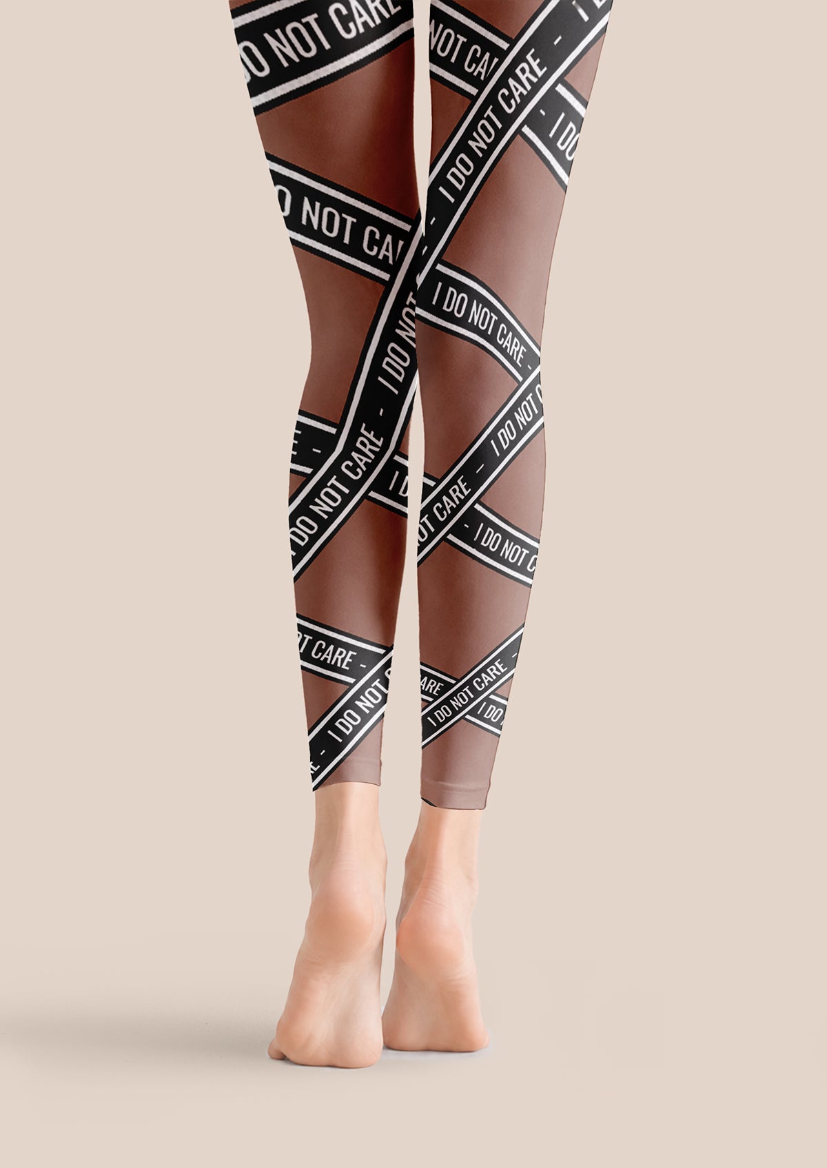 I Do Not Care Tape Footless Tights Hosiery Leggings
