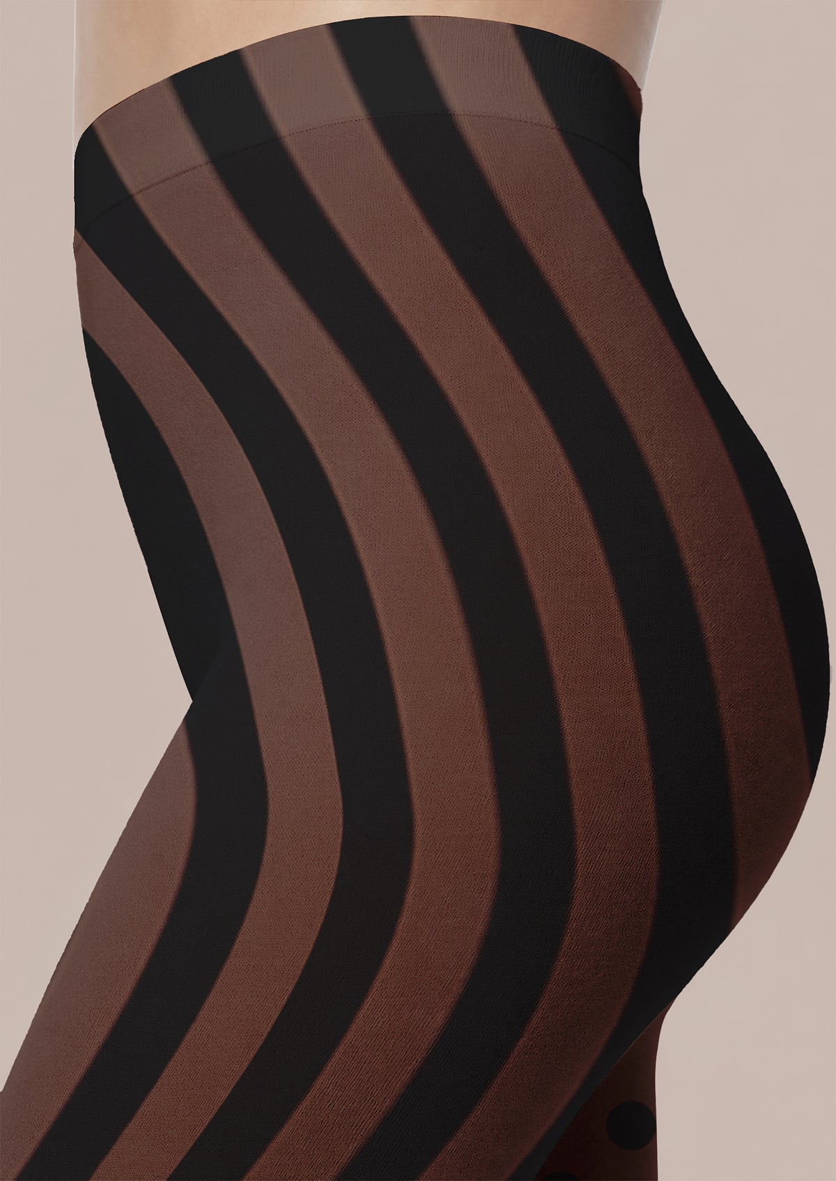 Dot And Stripe Footless Tights Hosiery Leggings