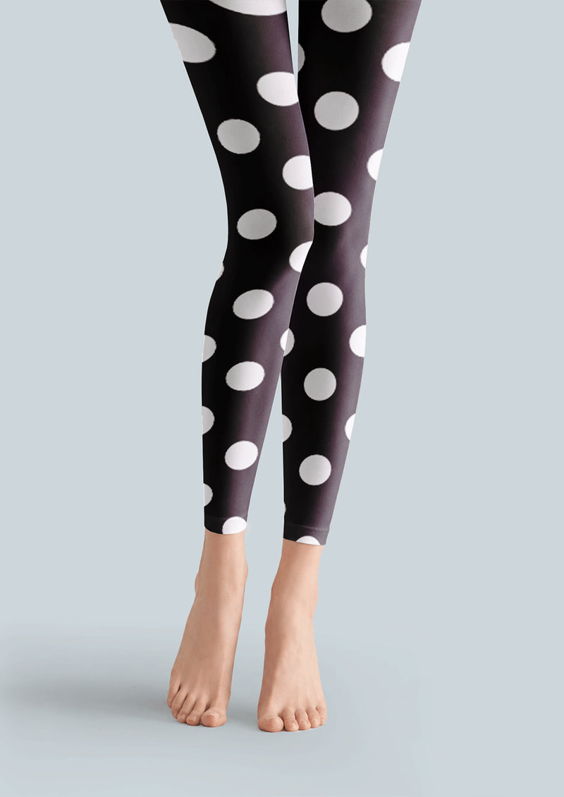 Classic Polka Dot Footless Tights Hosiery Leggings