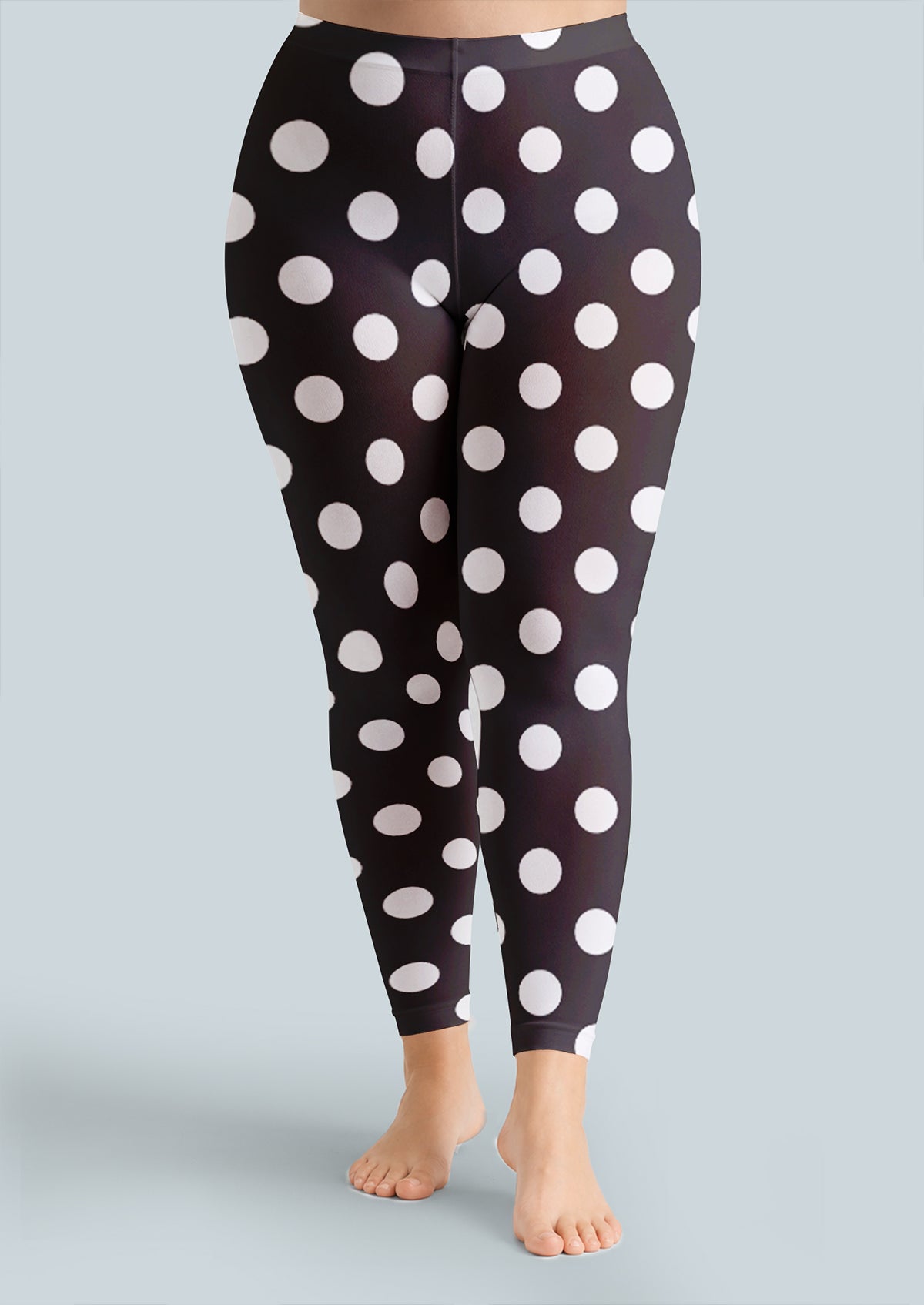 Classic Polka Dot Footless Tights Hosiery Leggings