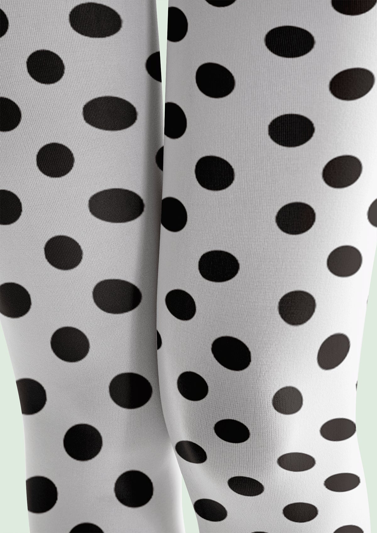 Playful Polka Dot Footless Tights Hosiery Leggings