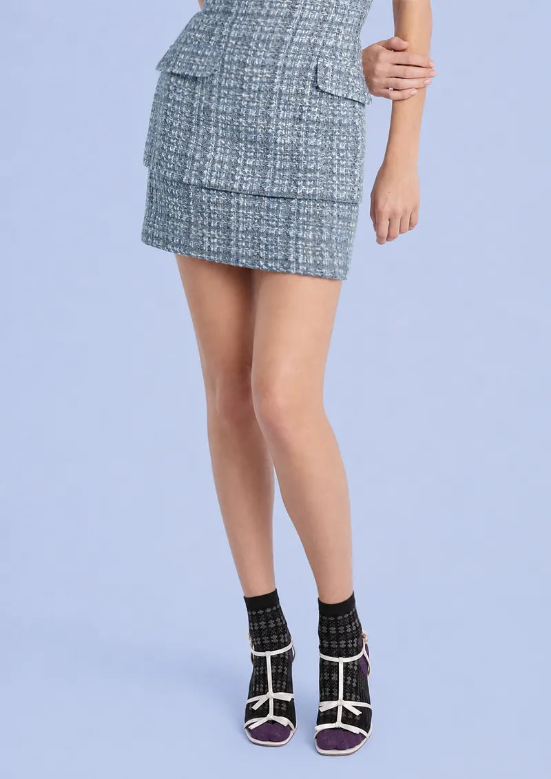 Black Floral Openwork Colorblock Ankle Socks