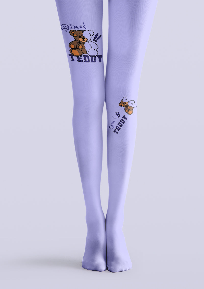 Y2K Teddy Bear Printed Tights Hosiery Pantyhose