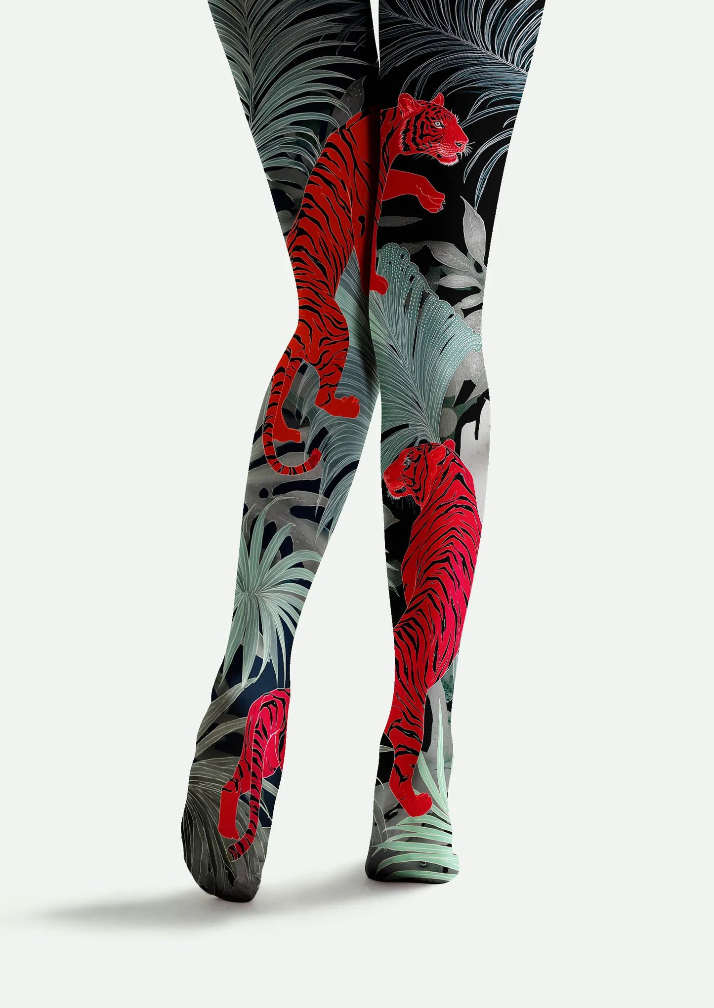 Art Print Tights Personality Pantyhose/Tights [Tiger Grove]