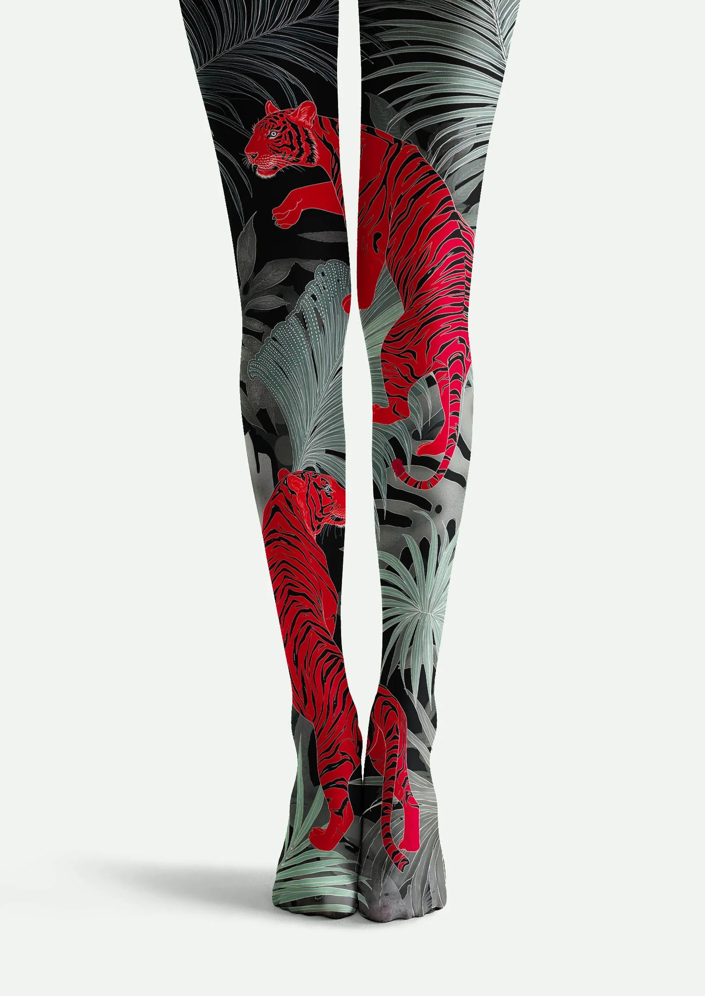 Art Print Tights Personality Pantyhose/Tights [Tiger Grove]