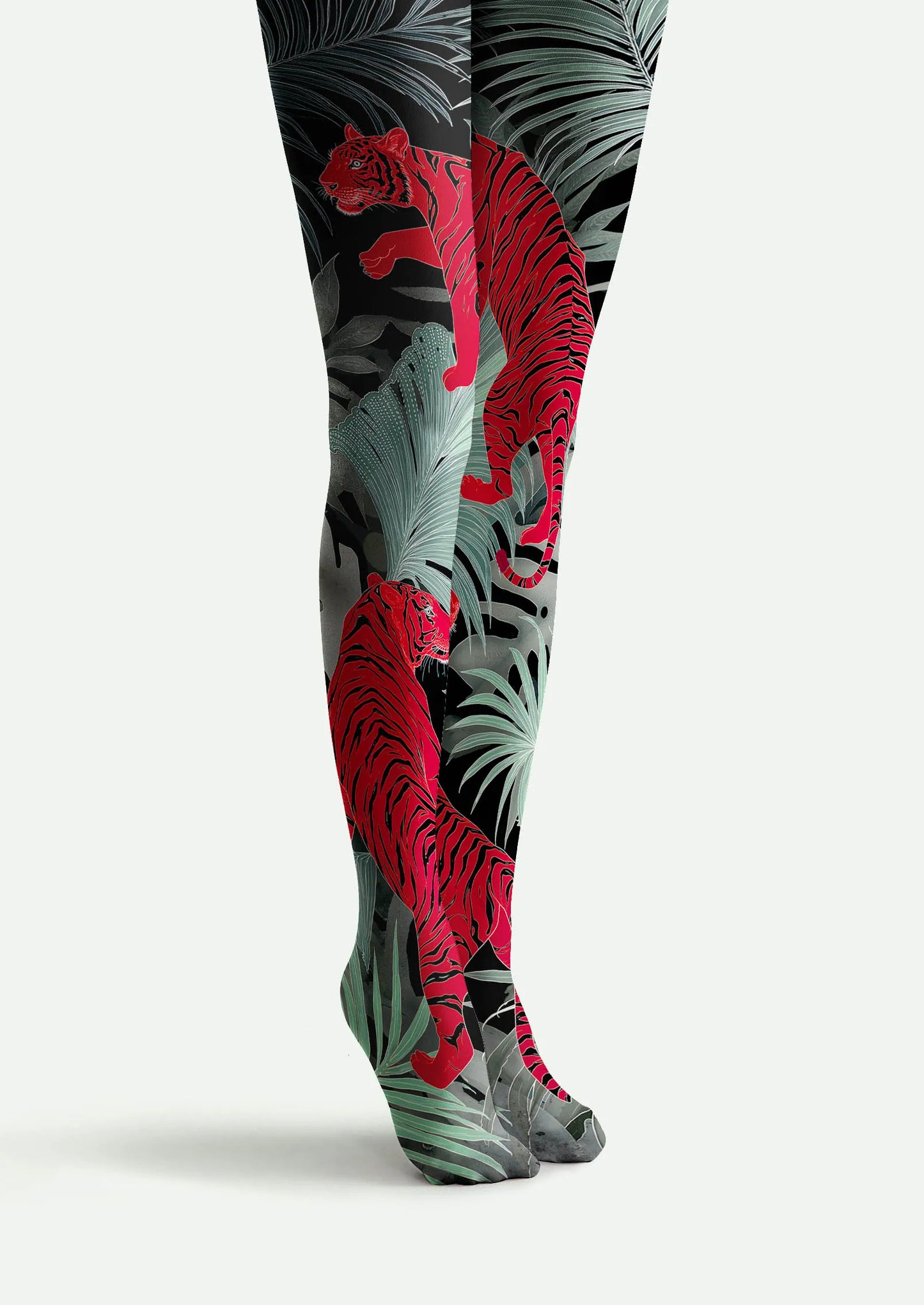 Art Print Tights Personality Pantyhose/Tights [Tiger Grove]