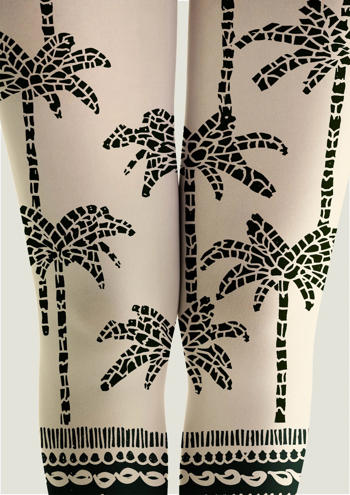 Fun art Print Tights Personality Pantyhose/Tights [Coconut Shore]