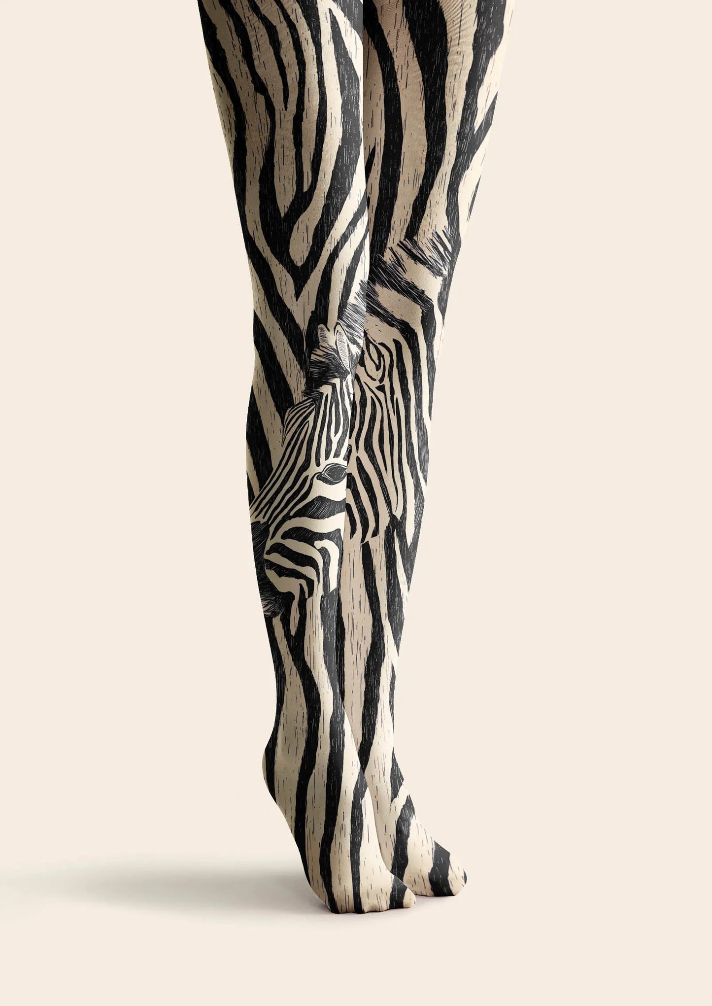 Fun art Print Tights Personality Pantyhose/Tights [Zebra Line]