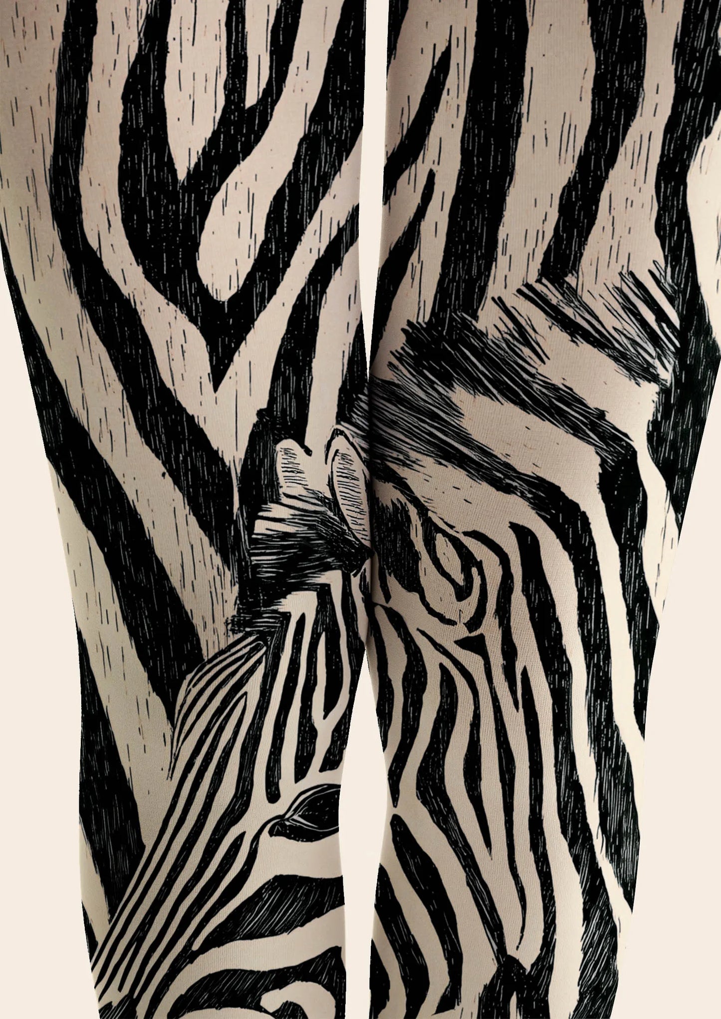 Fun art Print Tights Personality Pantyhose/Tights [Zebra Line]