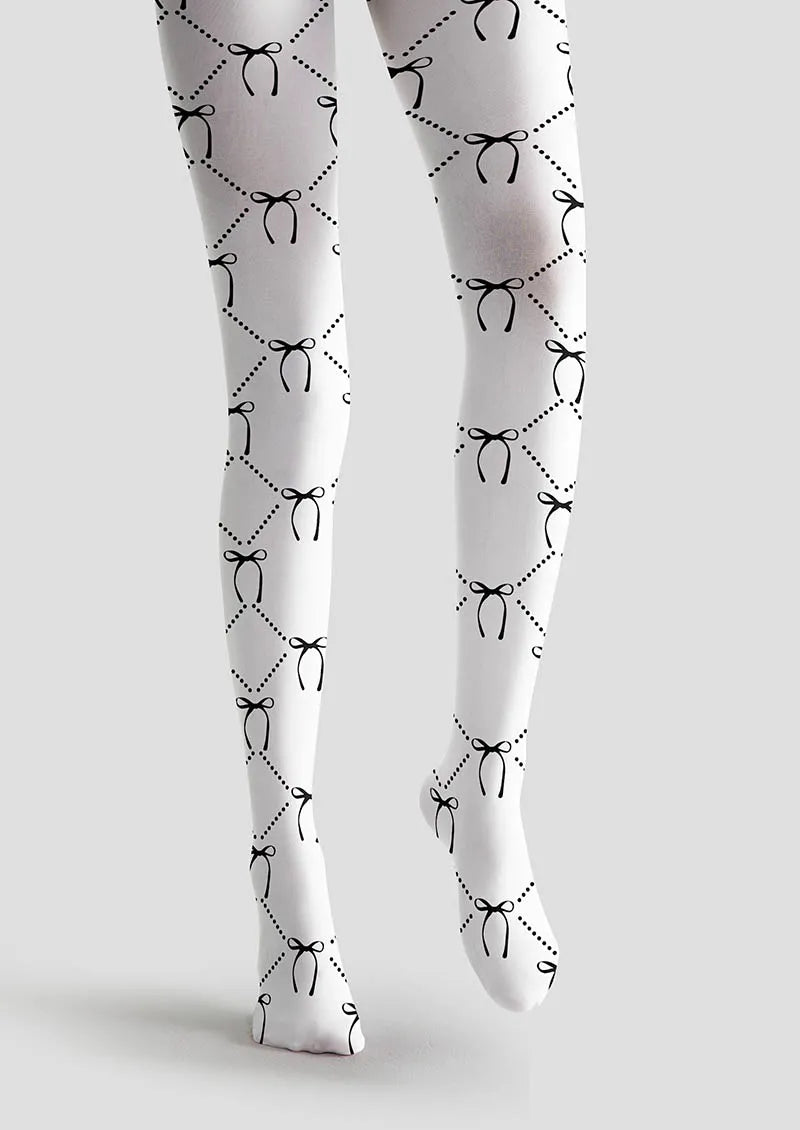Simple art Print Tights Personality Pantyhose/Tights [BowLine]