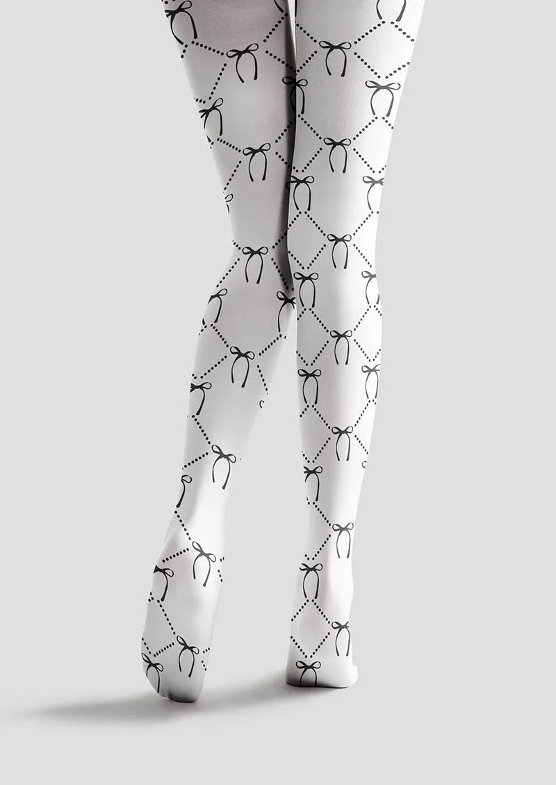 Simple art Print Tights Personality Pantyhose/Tights [BowLine]