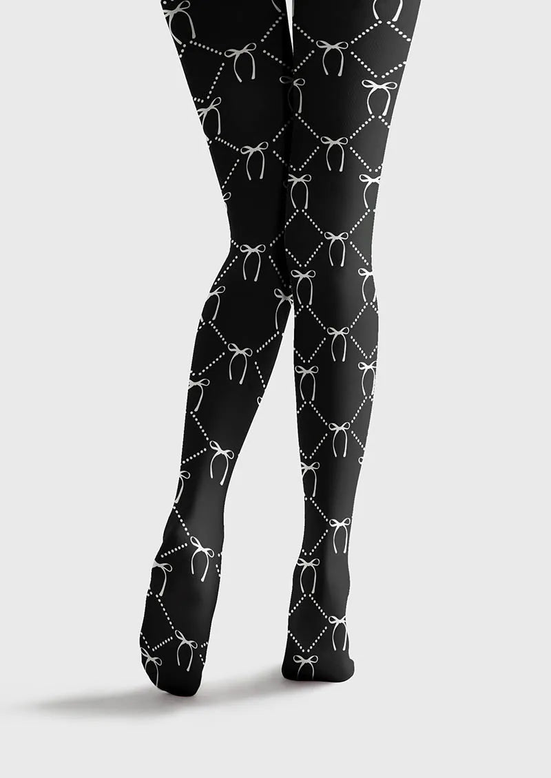 Simple art Print Tights Personality Pantyhose/Tights [BowLine]