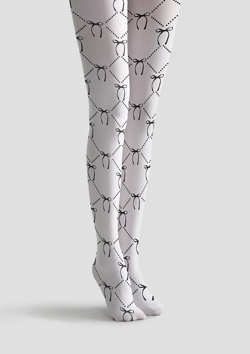 Simple art Print Tights Personality Pantyhose/Tights [BowLine]
