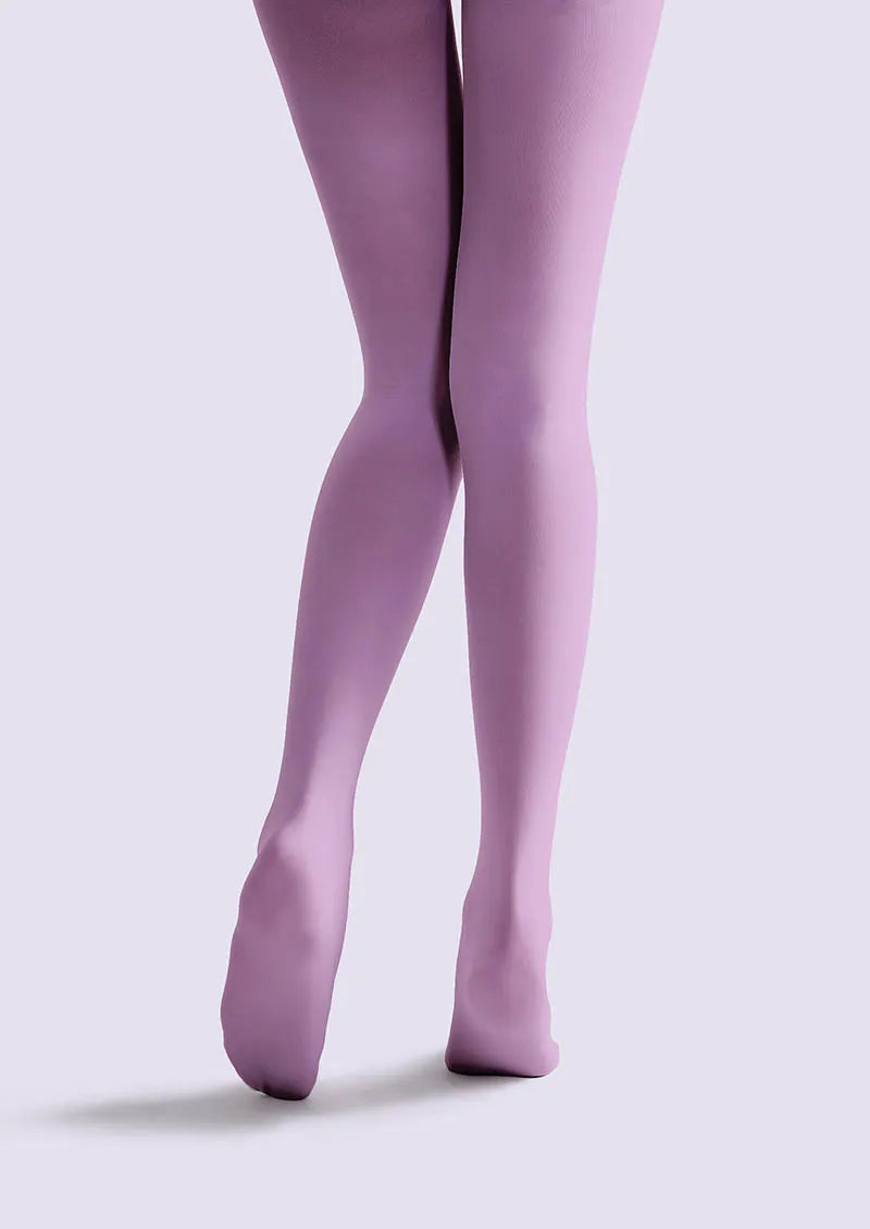 Plant Print Tights Geometric figure Pantyhose/Tights [Purple Hydrangea]