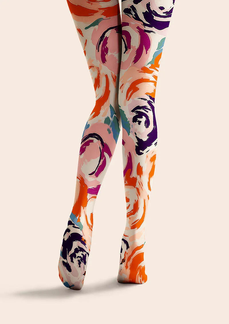 Plant Print Tights Geometric figure Pantyhose/Tights [Rosaria]