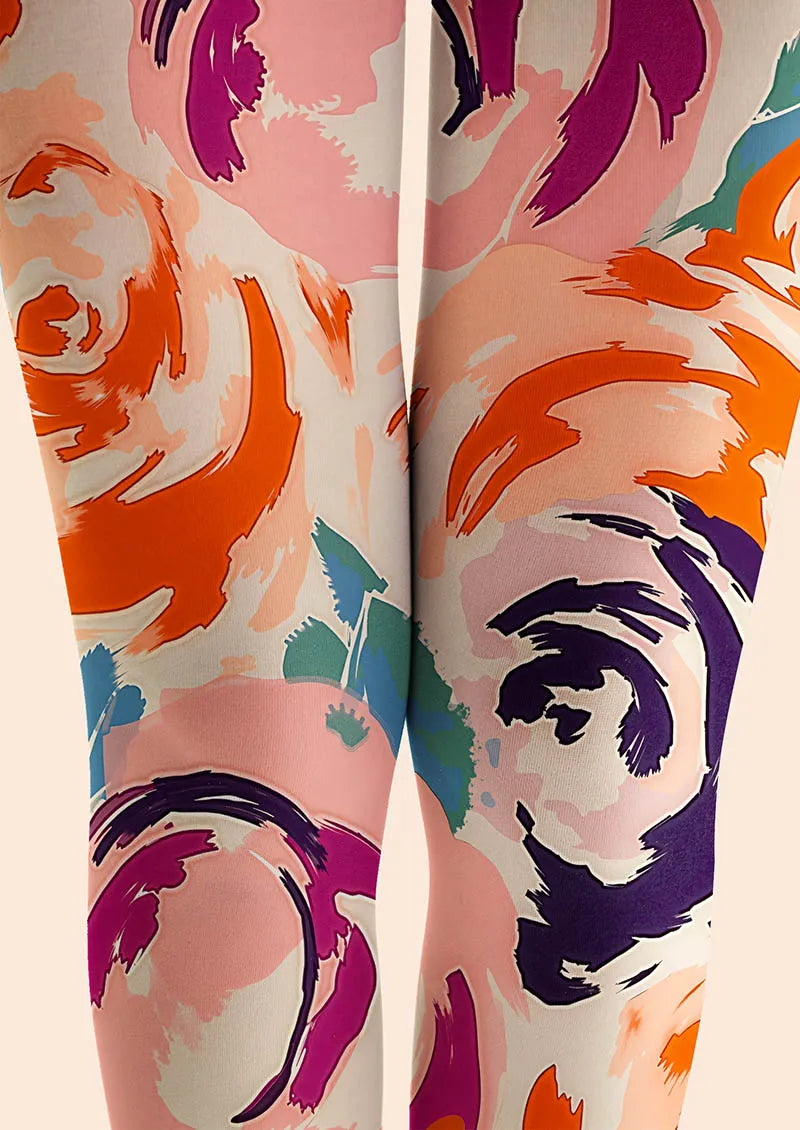 Plant Print Tights Geometric figure Pantyhose/Tights [Rosaria]