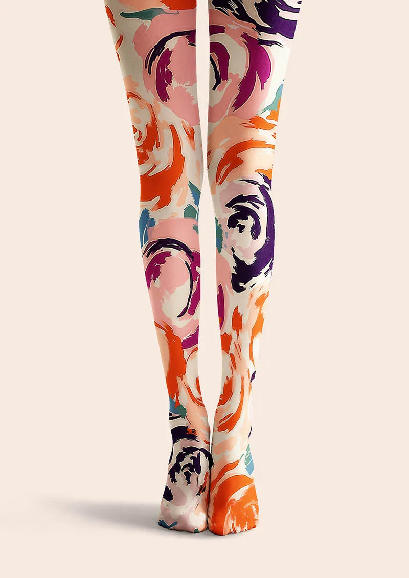 Plant Print Tights Geometric figure Pantyhose/Tights [Rosaria]