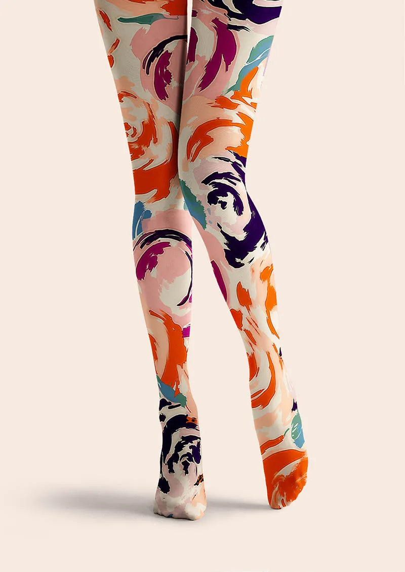 Plant Print Tights Geometric figure Pantyhose/Tights [Rosaria]