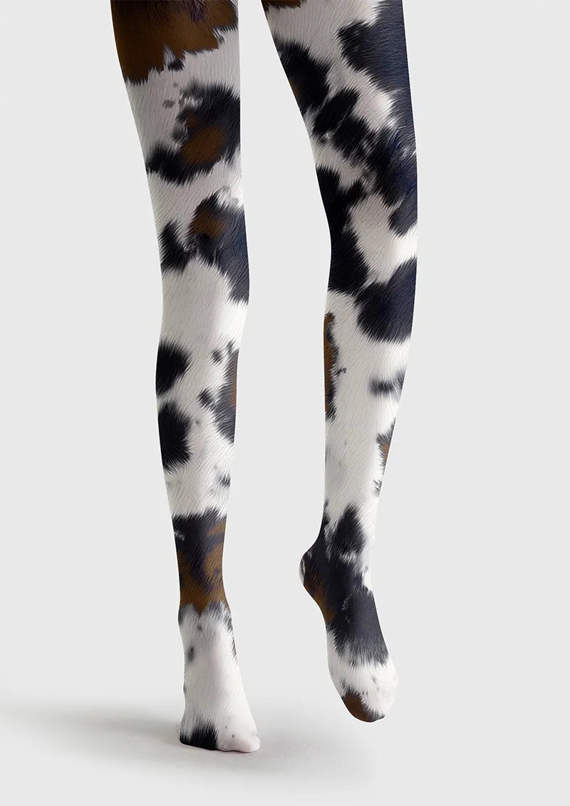 Fun art Print Tights Personality Pantyhose/Tights [Moo Chic]