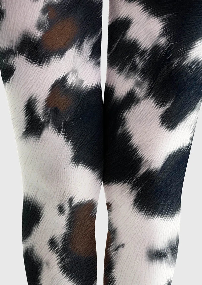 Fun art Print Tights Personality Pantyhose/Tights [Moo Chic]