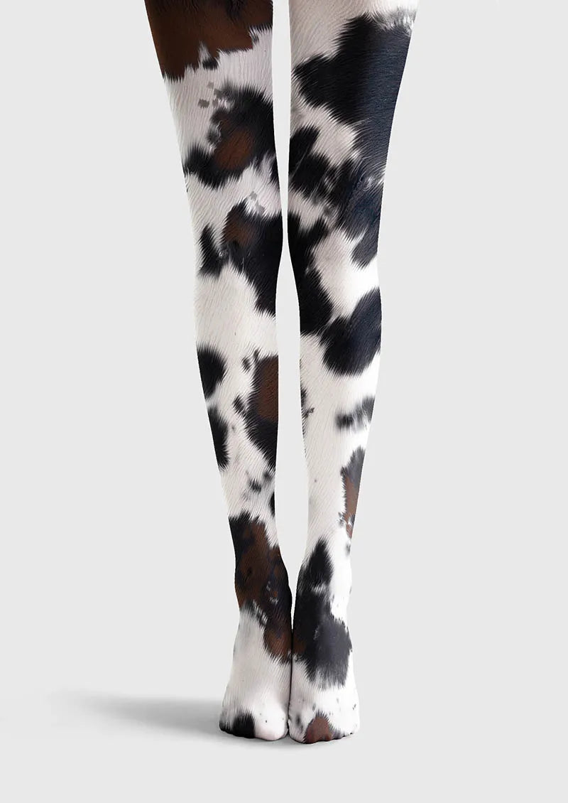 Fun art Print Tights Personality Pantyhose/Tights [Moo Chic]