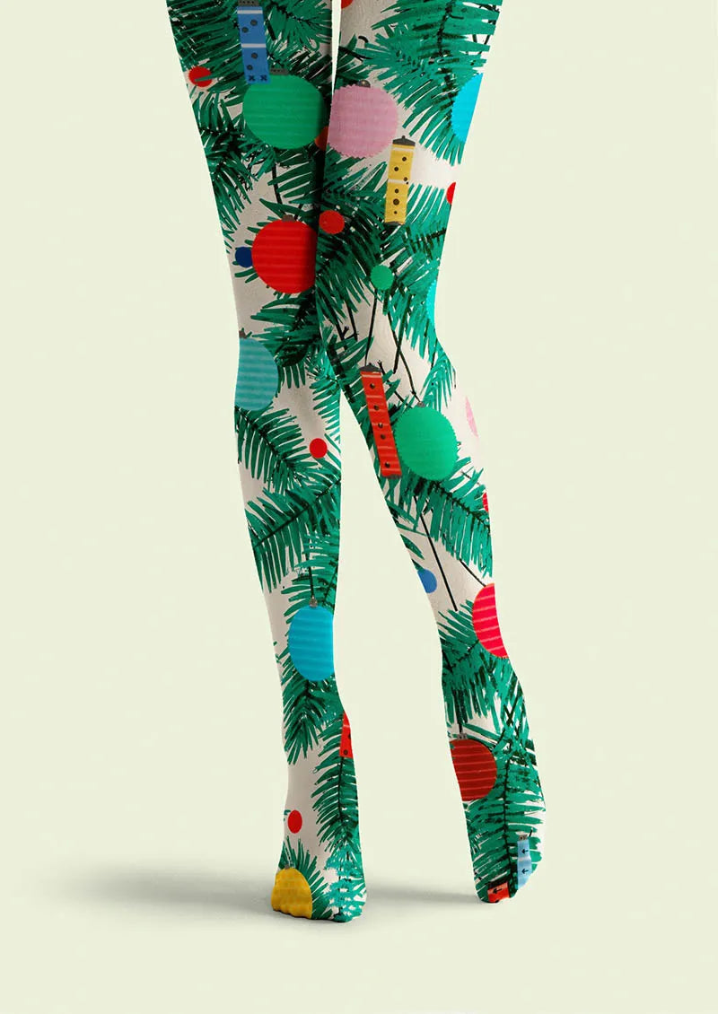 Holiday Fun Art Print Tights Personalized Tights/Tights [Twinkle Tree]