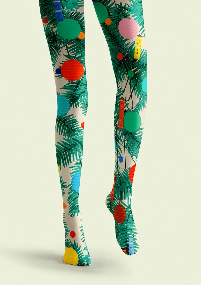 Holiday Fun Art Print Tights Personalized Tights/Tights [Twinkle Tree]