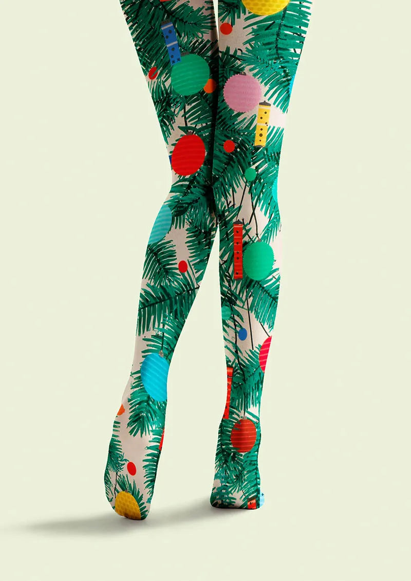 Holiday Fun Art Print Tights Personalized Tights/Tights [Twinkle Tree]