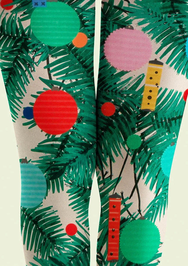 Holiday Fun Art Print Tights Personalized Tights/Tights [Twinkle Tree]