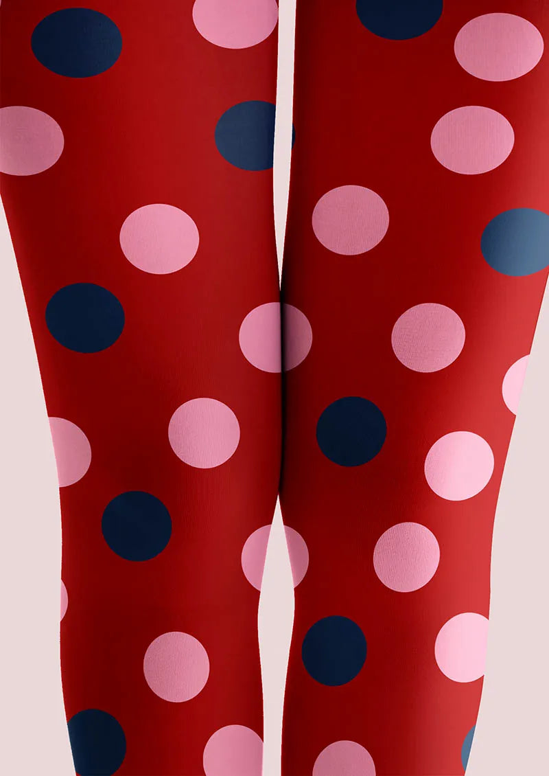 Christmas Star Dots Tights Hosiery Pantyhose