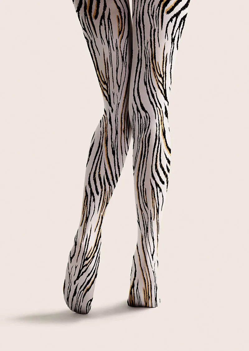 Animal Print Tights Geometric Tights/Tights [Urban Zebra]