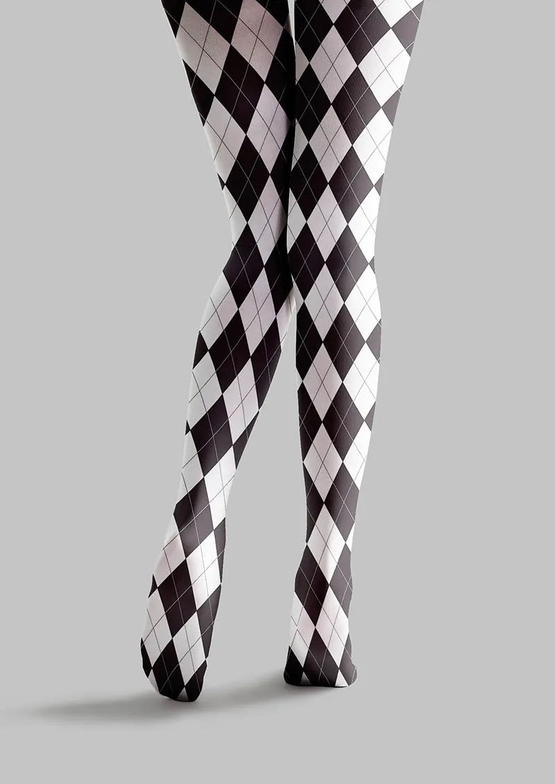 BW Argyle Tights Hosiery Pantyhose