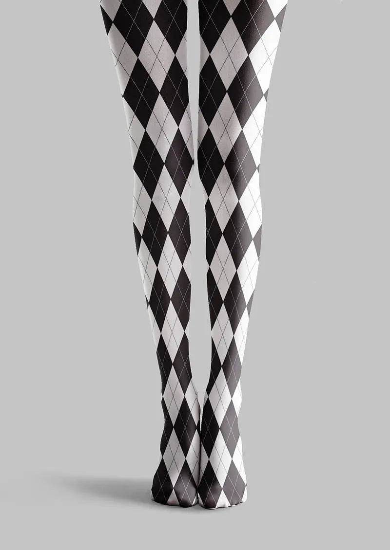 BW Argyle Tights Hosiery Pantyhose