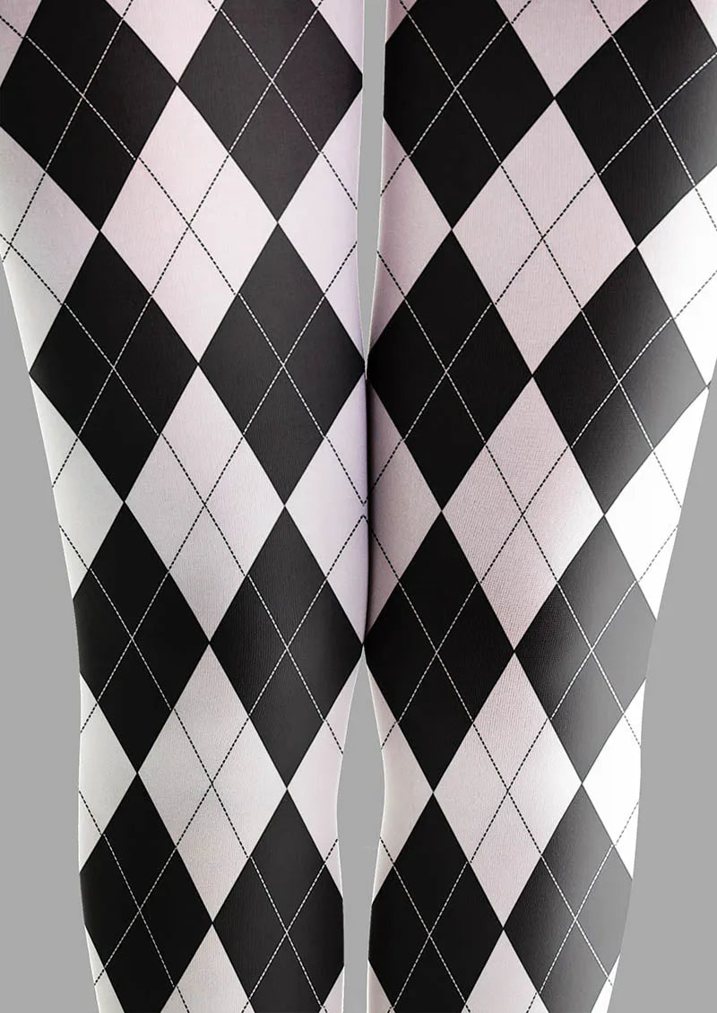 BW Argyle Tights Hosiery Pantyhose