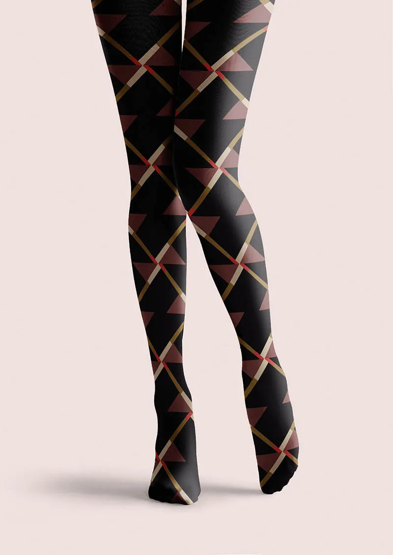 Ribbon Plaid Tights Hosiery Pantyhose