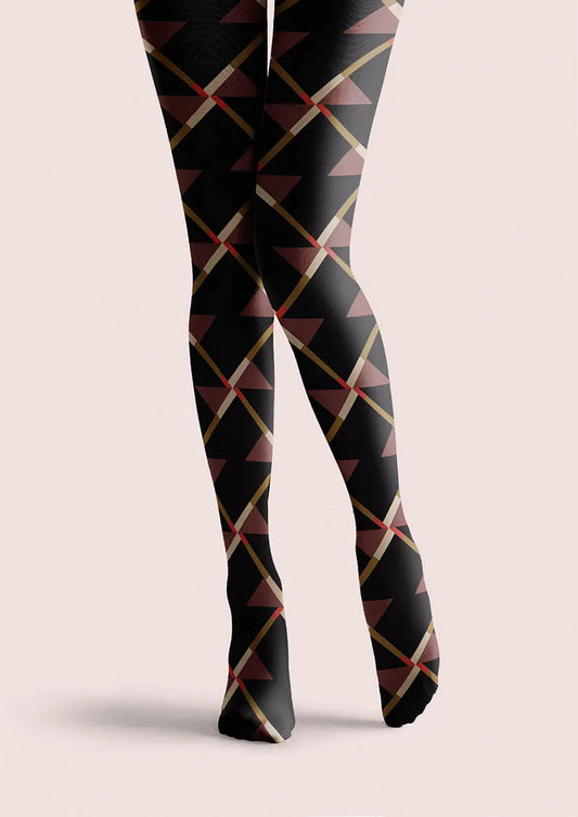 Ribbon Plaid Tights Hosiery Pantyhose