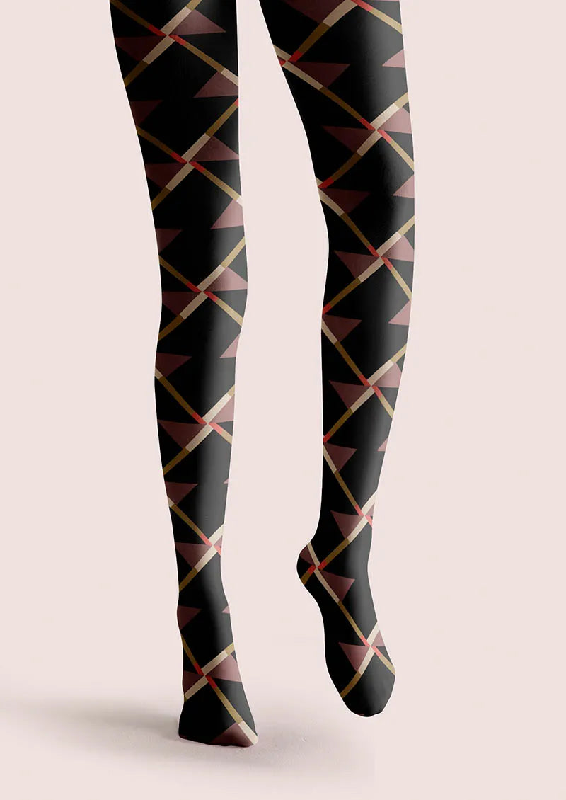 Ribbon Plaid Tights Hosiery Pantyhose