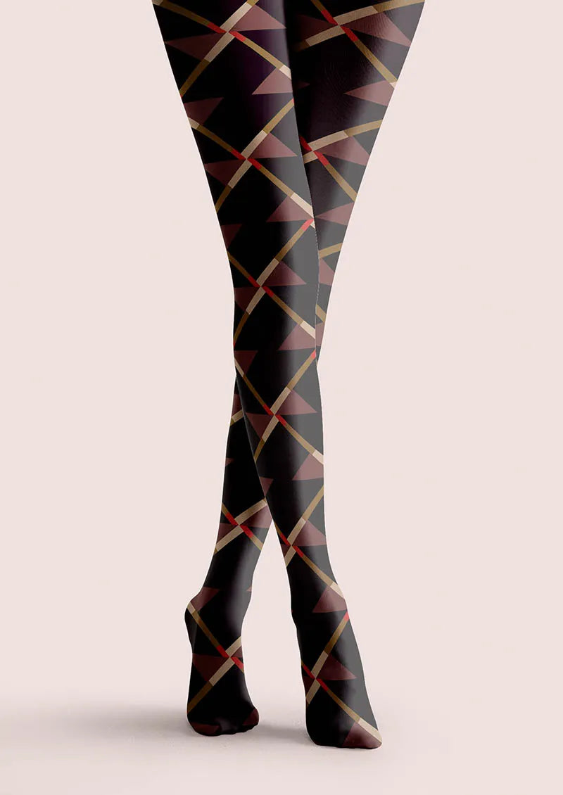 Ribbon Plaid Tights Hosiery Pantyhose