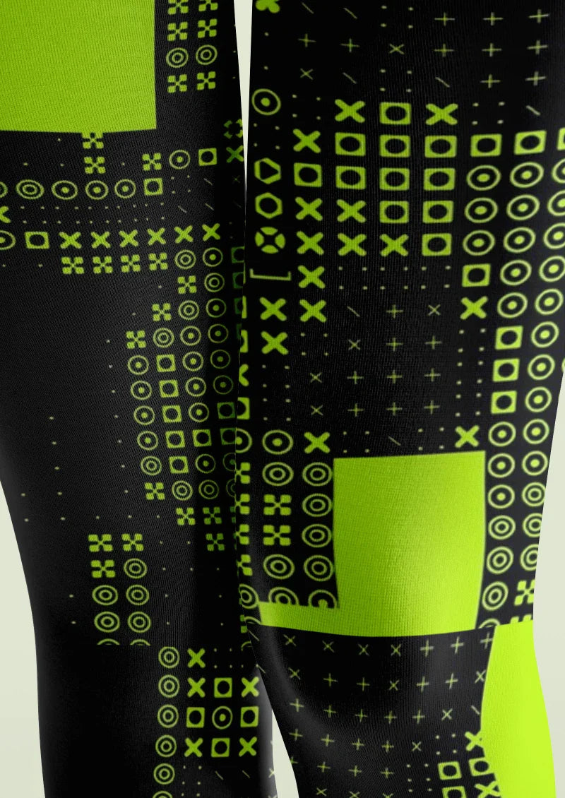 Cyberpunk Block Tights Hosiery Pantyhose
