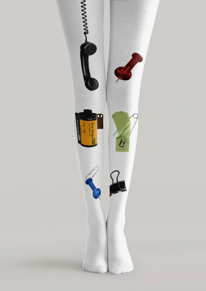 Retro Tool Graphic Tights Hosiery Pantyhose