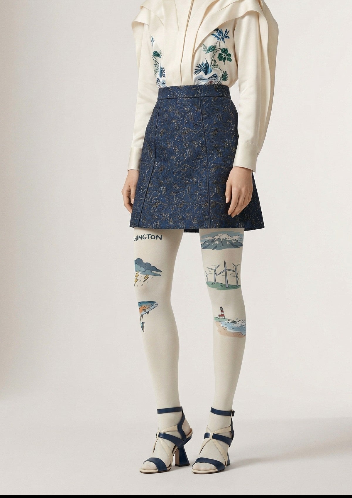 Wisconsin Theme Graphic Tights Hosiery Pantyhose