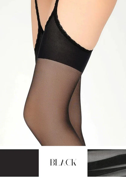 Four-Way Open-Crotch Lace Cut-Out Suspender Pantyhose Tights Hosiery