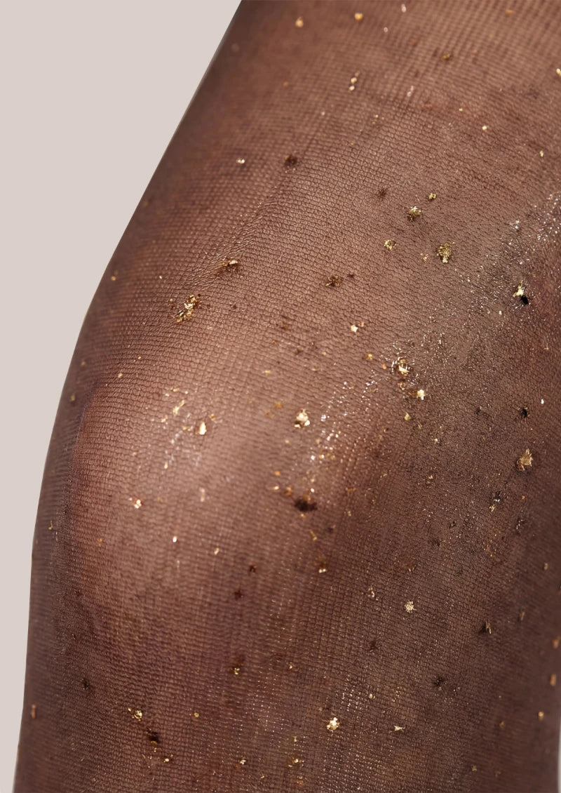 Golden Osmanthus Seamless Velvet 3D Sheer Silky Pantyhose Tights Hosiery