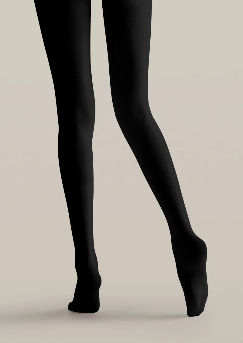 Black Butterfly Floral Tights Hosiery Pantyhose